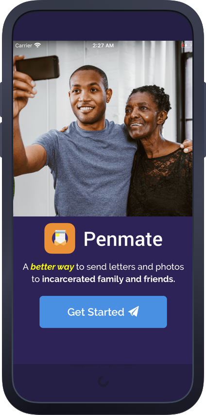 Send letters and support to anyone incarcerated, right from your phone.